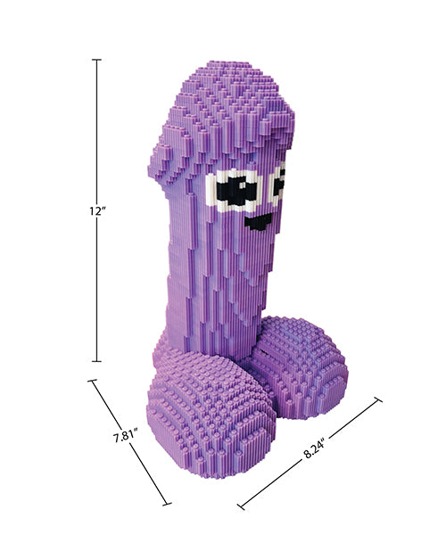 Little Genie Bricked Up 3D Adult Novelty Puzzle, 3,265 Pieces, Purple