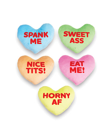 Little Genie and Candyprints X-Rated Valentines Plushy Pillow Set, Multi-Color