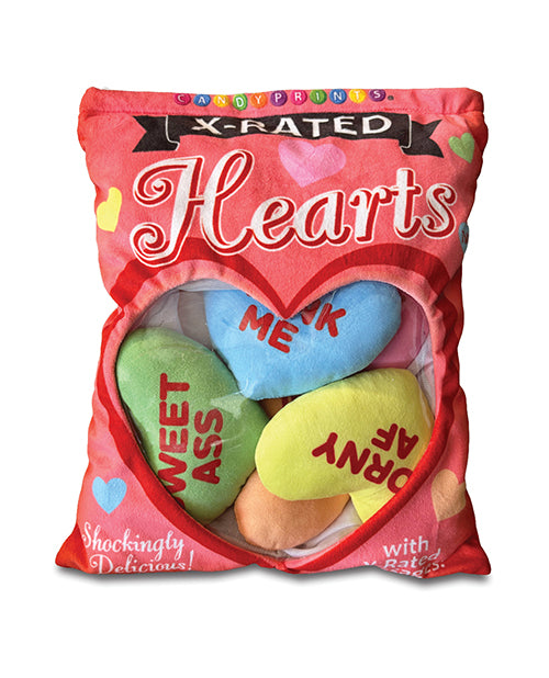 Little Genie and Candyprints X-Rated Valentines Plushy Pillow Set, Multi-Color