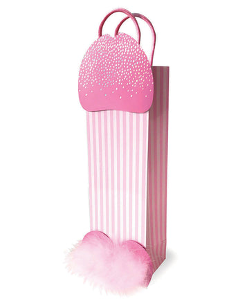 Little Genie and Candyprints LGP.006 Penis Gift Bag, Pink, Glittery, Feathered