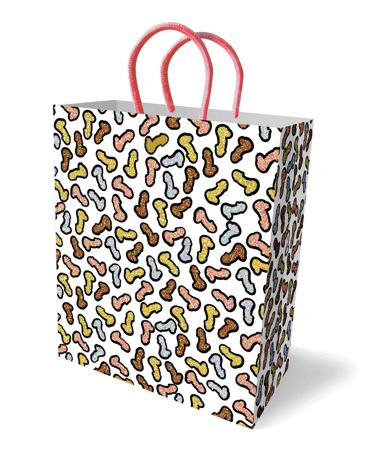 Little Genie LGP.021 Glitterati Penis Party Gift Bag, Glitter