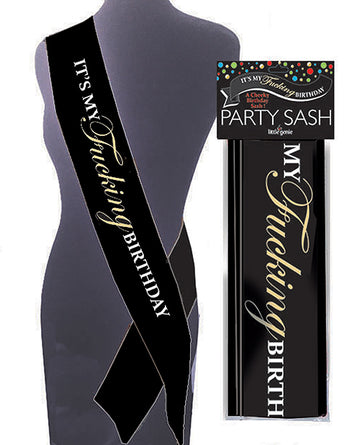 Little Genie and Candyprints NVC.107 It's My Birthday Sash