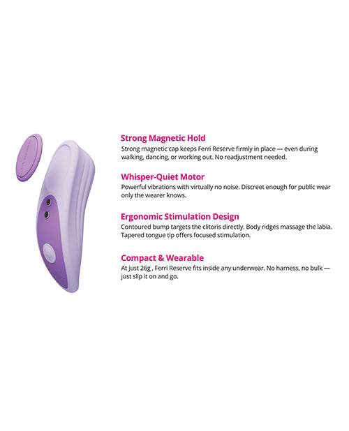 Lovense Ferri Reserve Panty Vibe Special Edition Vibrating Stimulator - Lavender