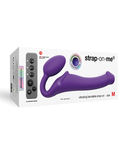 Dorcel 6013922 Vibrating Bendable Strap-On, Purple Silicone
