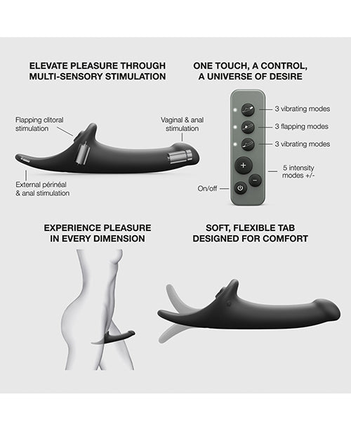 Lovely Planet/Dorcel Strap On Me Multi Vibrating Adult Toy, Black