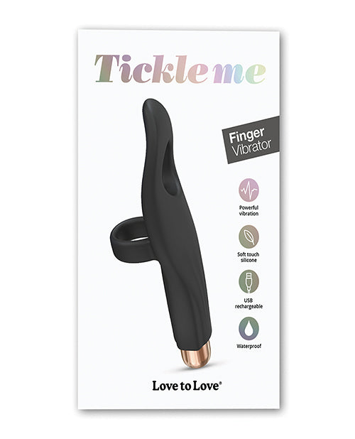 Lovely planet 6032398 Tickle Me Finger Vibe, Black Onyx