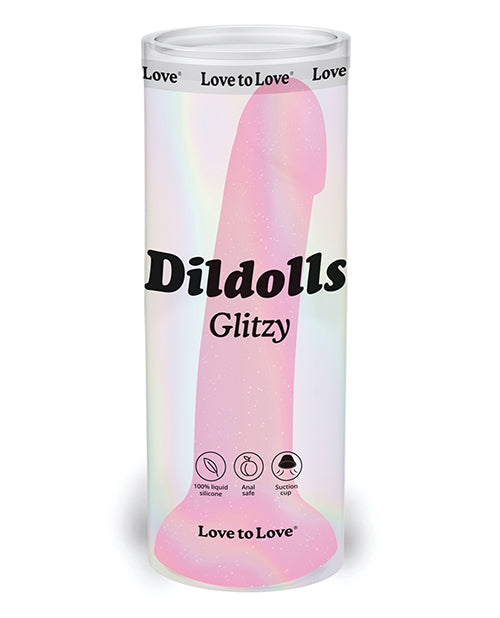 Lovely Planet/Dorcel 6032688 Curved Suction Dildolls Glitzy, Glitter Pink