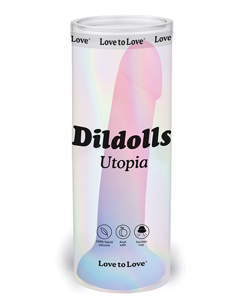 Lovely Planet/Dorcel 6032695 Utopia Curved Dildo, 6.75" Silicone