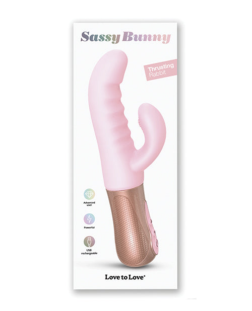 Lovely planet 6032701 Sassy Bunny Thrusting G-Spot Rabbit, Pink, Dual Motors