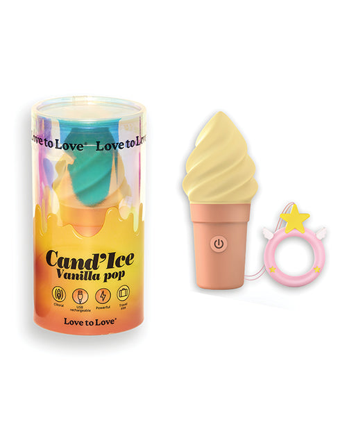 Lovely planet 6032725 Cand'ice Cone Stimulator, Vanilla Pop, Yellow