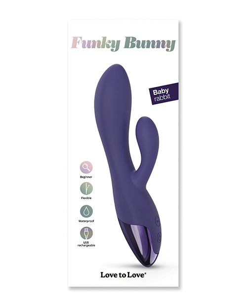Lovely planet 6033067 Funky Bunny Small Rabbit, Midnight Indigo, 10 Modes