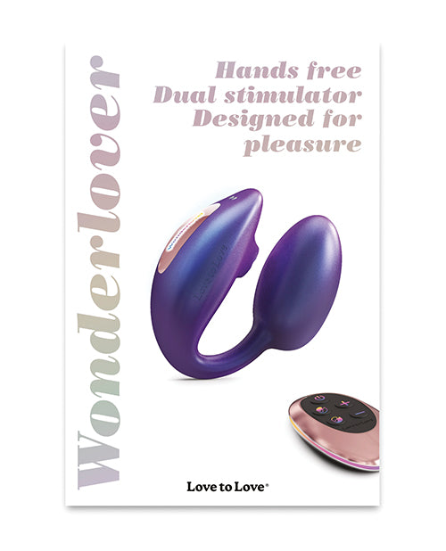 Love to Love Wonderlover Dual Stimulator, Blue ABS/Silicone