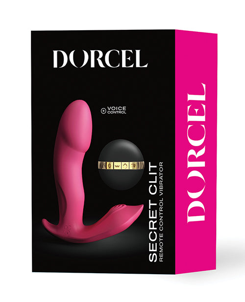 Dorcel 6071953 Secret Clit Dual Stim, Heating, Voice Control, Pink