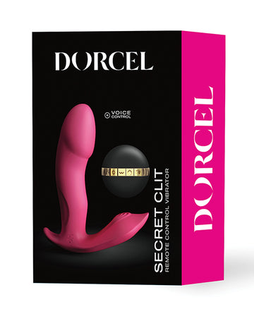 Dorcel 6071953 Secret Clit Dual Stim, Heating, Voice Control, Pink