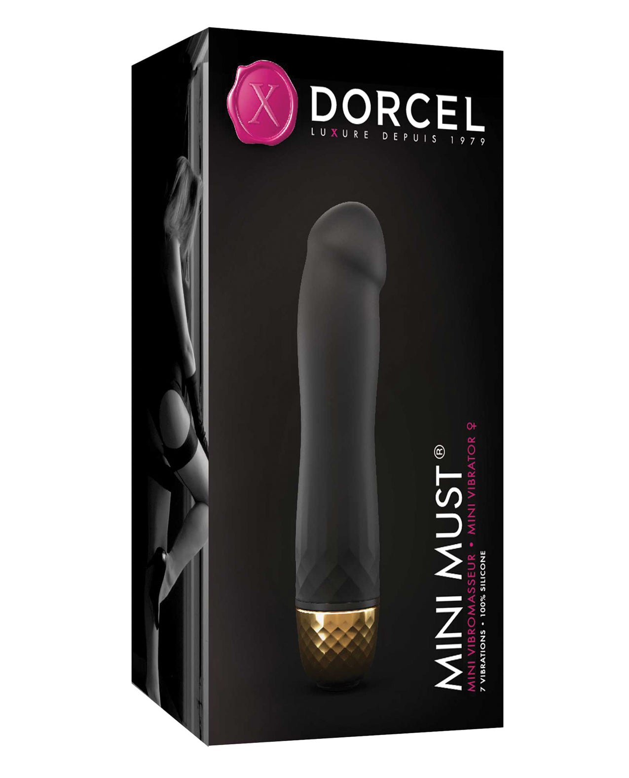 Lovely Planet/Dorcel 6072011 Mini Must Vibrator, Black/Gold, Silicone