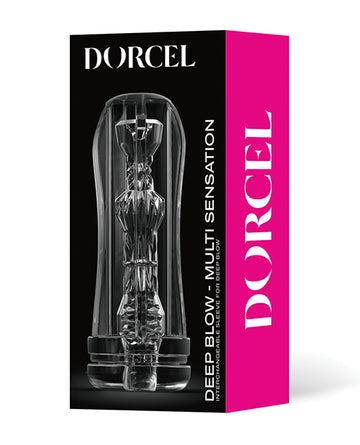 Dorcel 6072929 Deep Blow Multi Sensation Sleeve, Clear TPE, 6.46"