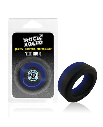 Doc Johnson 3700-45-CD Rock Solid Big O Ring, Silicone, Black/Blue