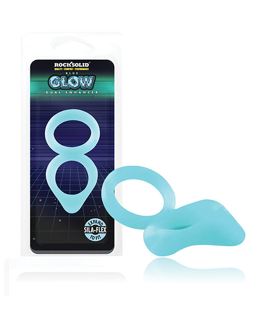 Doc Johnson 3700-24-CD Rock Solid Dual Enhancer, Glow in the Dark Silicone