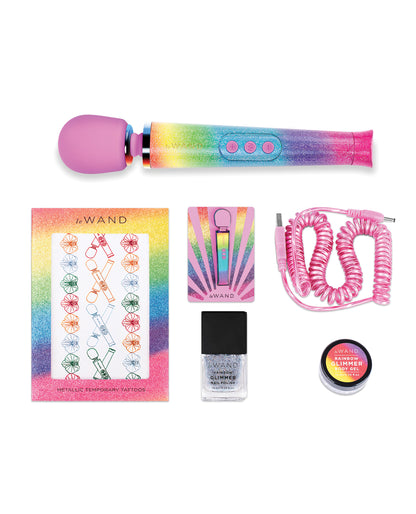 Le Wand Petite Rechargeable Wand Massager - Rainbow Ombre