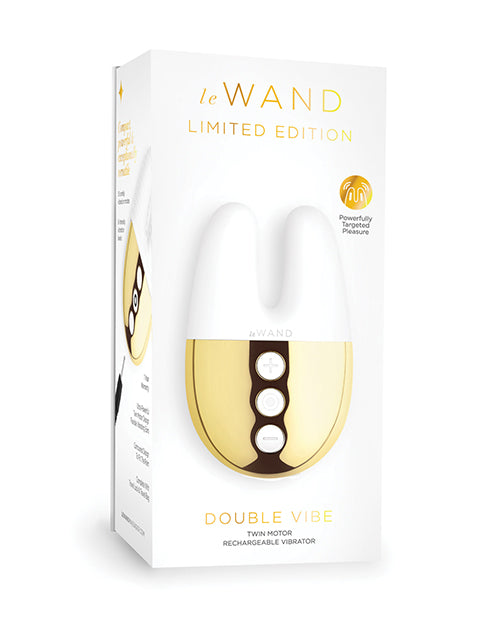 COTR Inc LW-035 WG Le Wand Double Vibe, White Gold, 15 Modes, IPX7