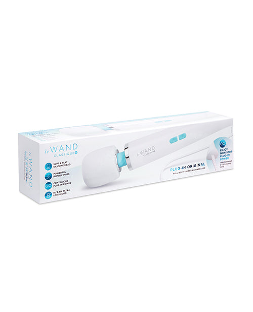 COTR Inc LW-056 WHT Classique Plug-In Wand Massager, 10 Speeds, White
