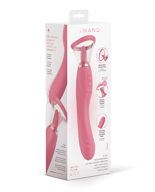 COTR Inc LW-059 Le Wand Lick, Rechargeable Double-Ended Vibrator