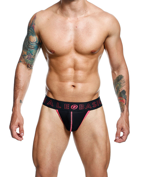 Male Basics MBN05 CORAL L Tanga, Coral, Nylon/Polyester Blend
