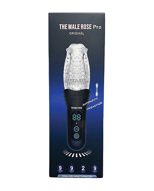 The Male Rose themalerosepro Pro Masturbator, Black, Rotating, Vibrating