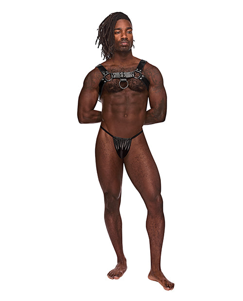Male Power 590-266 BLK O/S Aries Ring Harness, Black, One Size