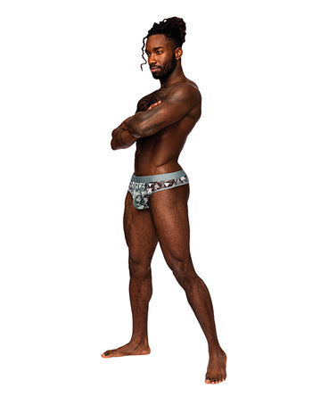 Male Power SMS-012 Optical Seamless Sheer Thong, 28-34in Waist