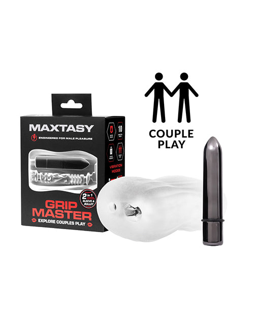 Maxtasy MAX-GRIMAS01 Grip Master Sleeve & Bullet, Clear