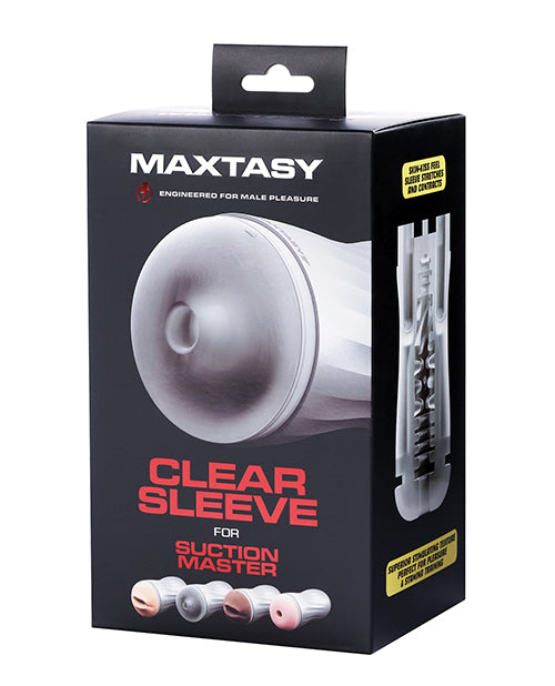 Maxtasy MAX-SLESUC01 Suction Master Series Sleeve, Standard Clear