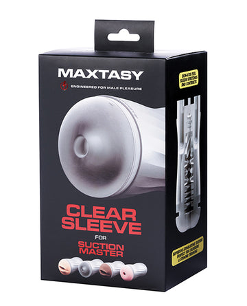 Maxtasy MAX-SLESUC01 Suction Master Series Sleeve, Standard Clear