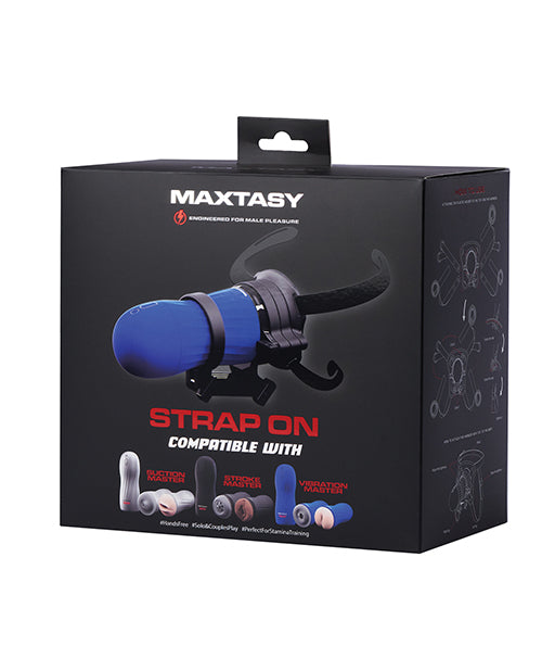 Maxtasy Strap-On Hands-Free Harness for Strokers, Black
