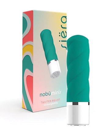 Bodispa inc NB001612 Nobu Mini Siera Twisted Bullet, Teal, Waterproof
