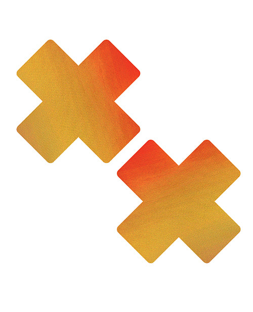 Neva Nude CHOY-XF-NS Chameleon Color Changing Pasties, Orange/Yellow