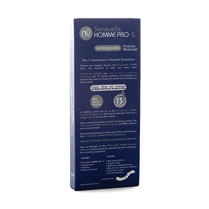 Nu Sensuelle Homme Pro-S Prostate Massager - Navy Blue