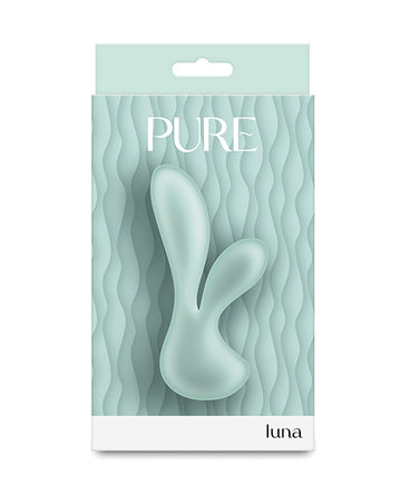 NS Novelties Pure Luna Petite Rabbit Vibrator, Teal – Waterproof & Rechargeable