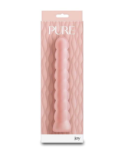 NS Novelties Pure Joy Textured Vibrator, Peach – Rechargeable & Waterproof