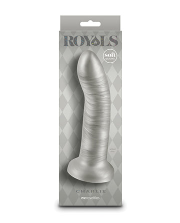 Ns novelties NSN-0213-29 Charlie Curved Dildo, 7" Metallic Champagne