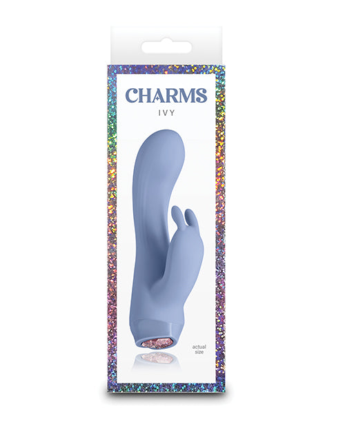 NS Novelties Charms Ivy Compact Vibrator, Blue – Multi-Speed & Water-Resistant