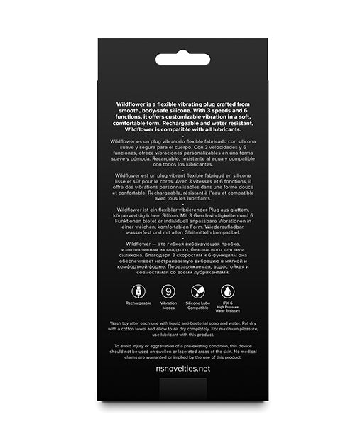 NS Novelties Love Notes Wildflower Blue Vibrating Accessory