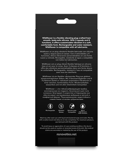 NS Novelties Love Notes Wildflower Blue Vibrating Accessory