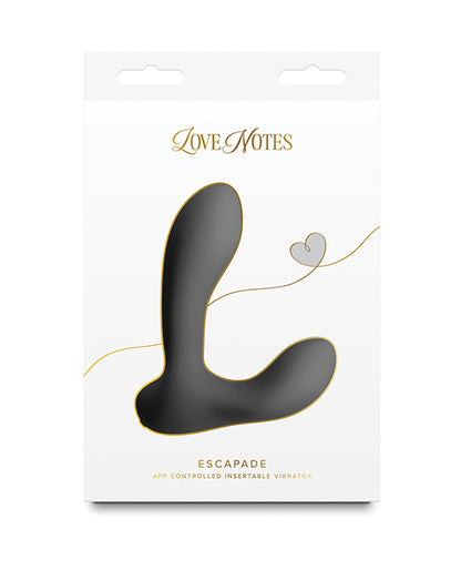 NS Novelties Love Notes Escapade App-Controlled Vibrator - Black