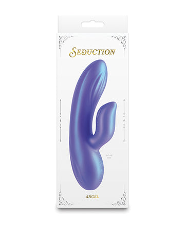 NS Novelties Seduction Angel, Metallic Purple Flexible Silicone Rabbit Vibrator