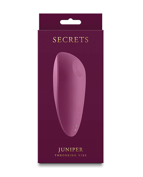 NS Novelties Secrets Juniper Throbbing Vibe, Ruby – Rechargeable & Body-Safe