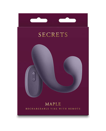 NS Novelties Secrets Maple Warming Remote Vibrator, Gray