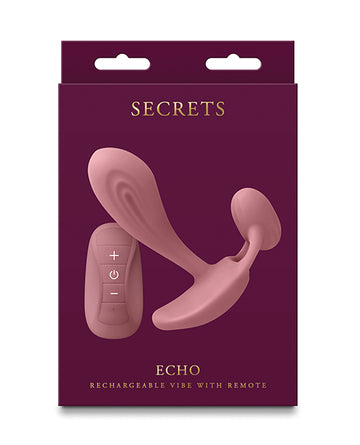 Ns Novelties Inc. Secrets Echo Vibrator, Dusty Rose, Rechargeable