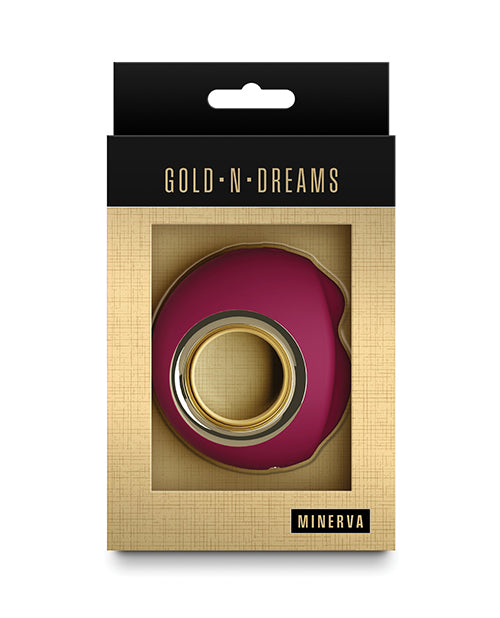 NS Novelties Gold-n-Dreams Minerva Clitoral Vibrator, Ruby – USB Rechargeable