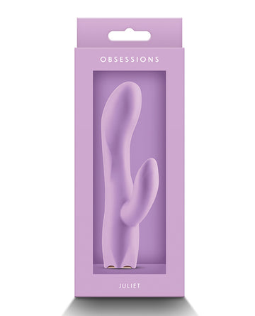 NS Novelties Obsessions Juliet Vibe, Rechargeable Rabbit Vibrator – Light Purple